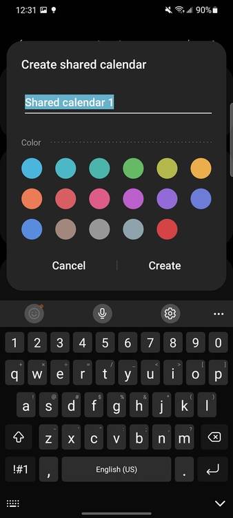 Shared calendars