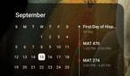 New calendar widget