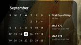 New calendar widget