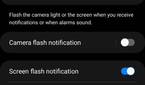 Turn on flash notifications