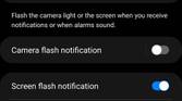 Turn on flash notifications