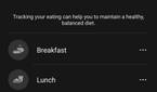 Samsung Health new snacks