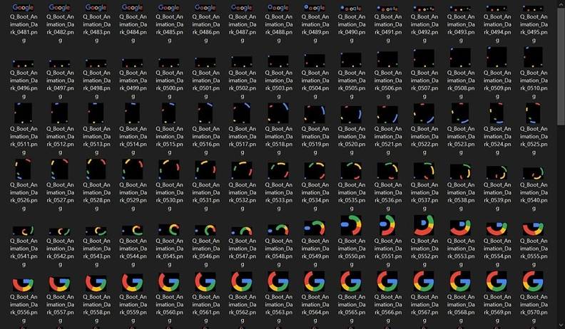 Pixel 6 Pro boot animation file