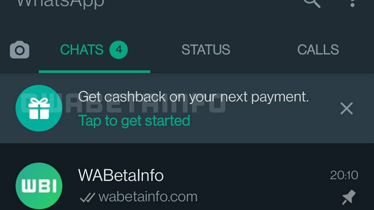 WhatsApp Payments cashback featured