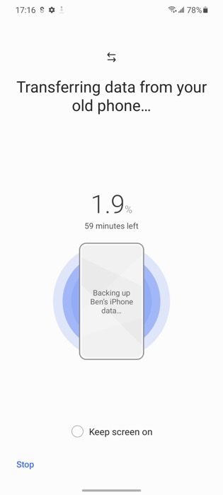 Transfer process on Smart Switch