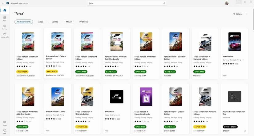Windows 11 Microsoft Store search