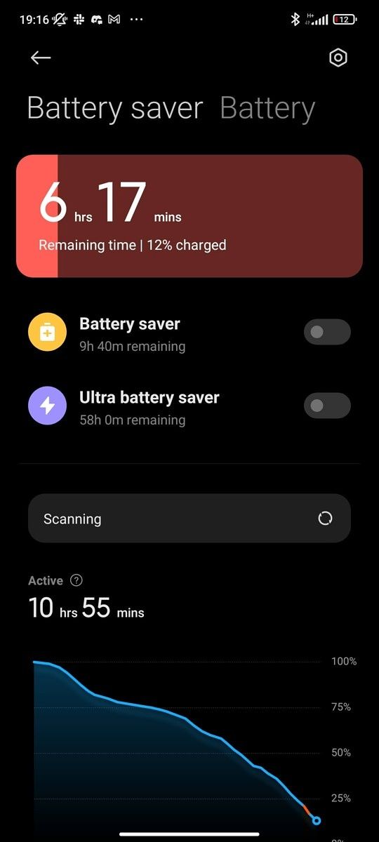 Xiaomi 11T Pro battery stats