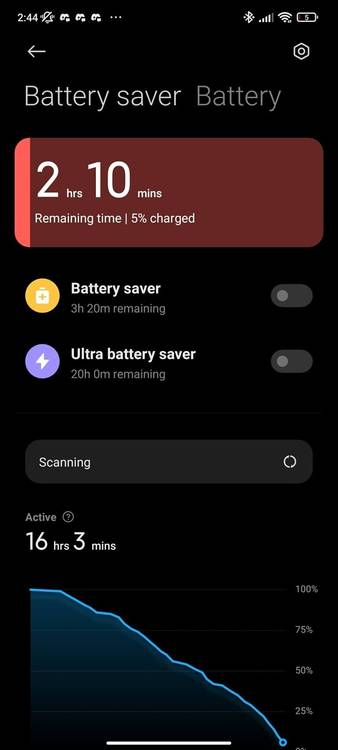 Xiaomi 11T Pro battery stats