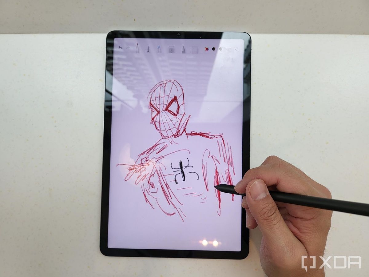 Sketching on the Tab 5.