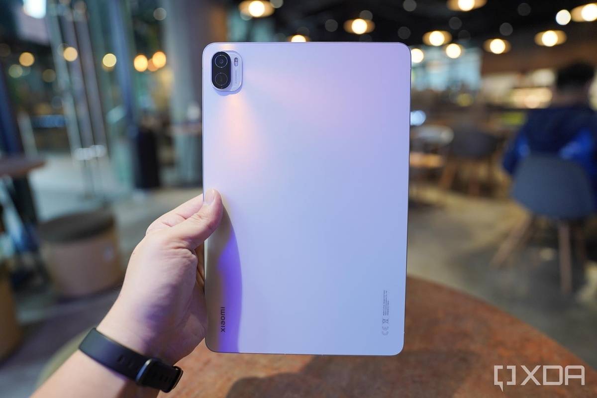 Xiaomi Pad 5 with a gradient back.
