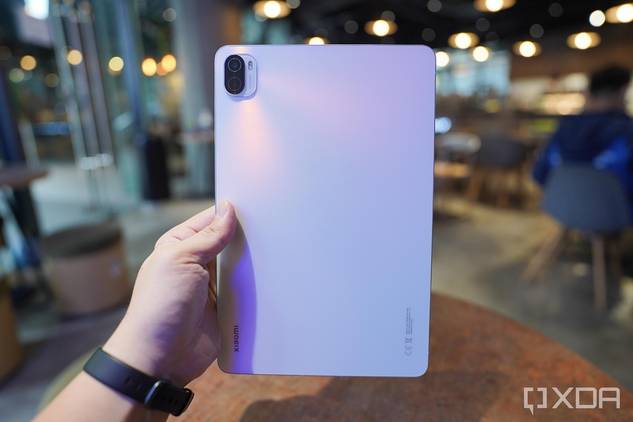 Xiaomi Pad 5 with a gradient back.