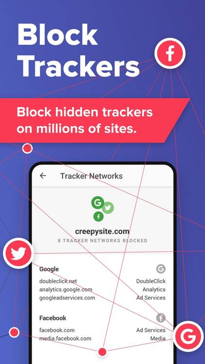 DuckDuckGo Privacy Browser Tracker Blocking