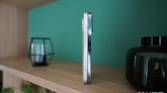 iPhone 13's aluminum railing (left) compared with the stainless steel