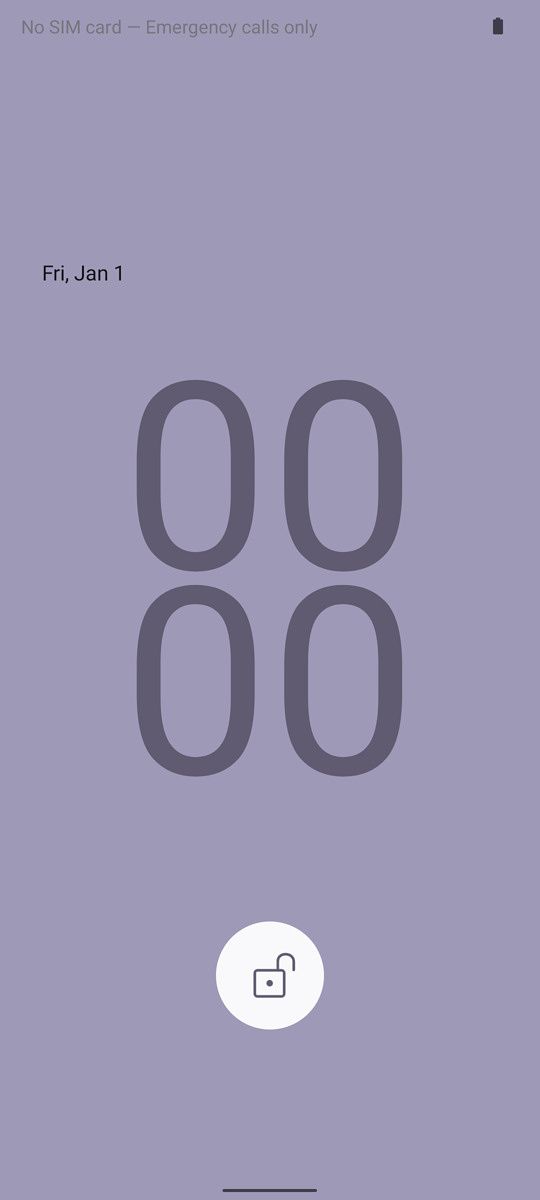 Lavender wallpaper in Android 12.1