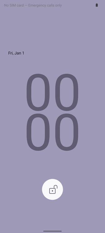 Lavender wallpaper in Android 12.1