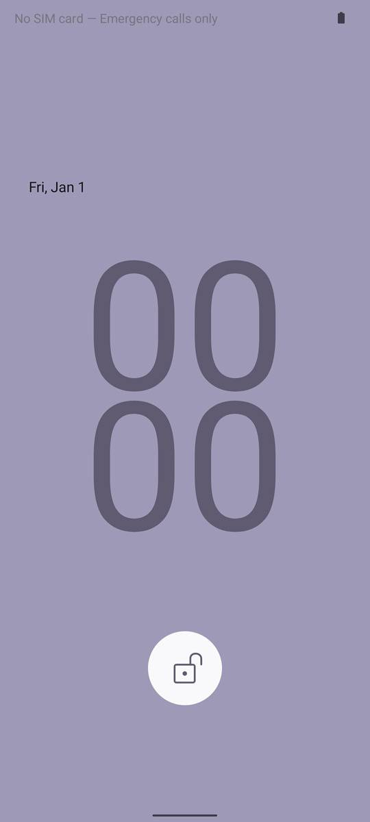 Lavender wallpaper in Android 12.1