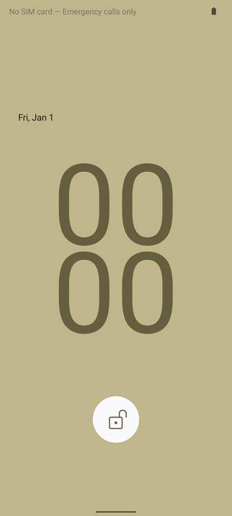 Rice colored wallpaper in Android 12.1