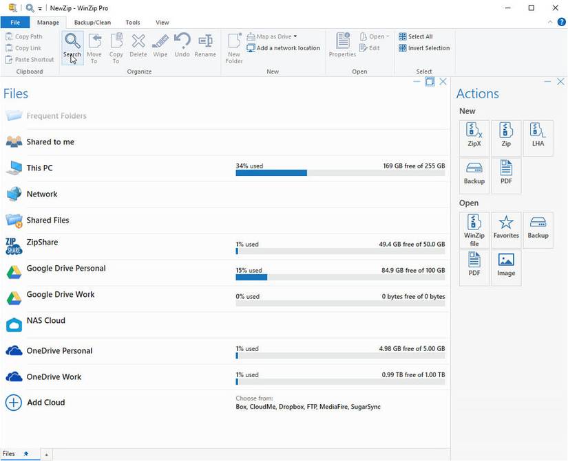WinZip 26 Pro home page