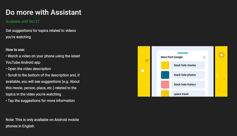 YouTube tests Google Assistant integration for relevant topic suggestions