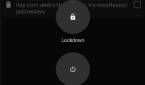 A modified Android 12 power menu