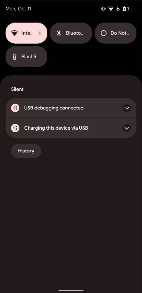 Three-Column quick settings