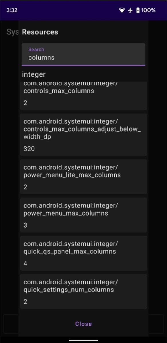 A list of overlayable resources for System UI