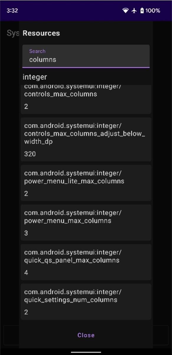A list of overlayable resources for System UI