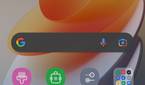 orange wallpaper on homescreen