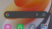 orange wallpaper on homescreen