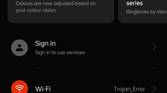 orange theme in settings