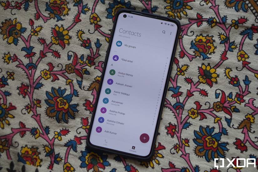 ColorOS 12 contacts