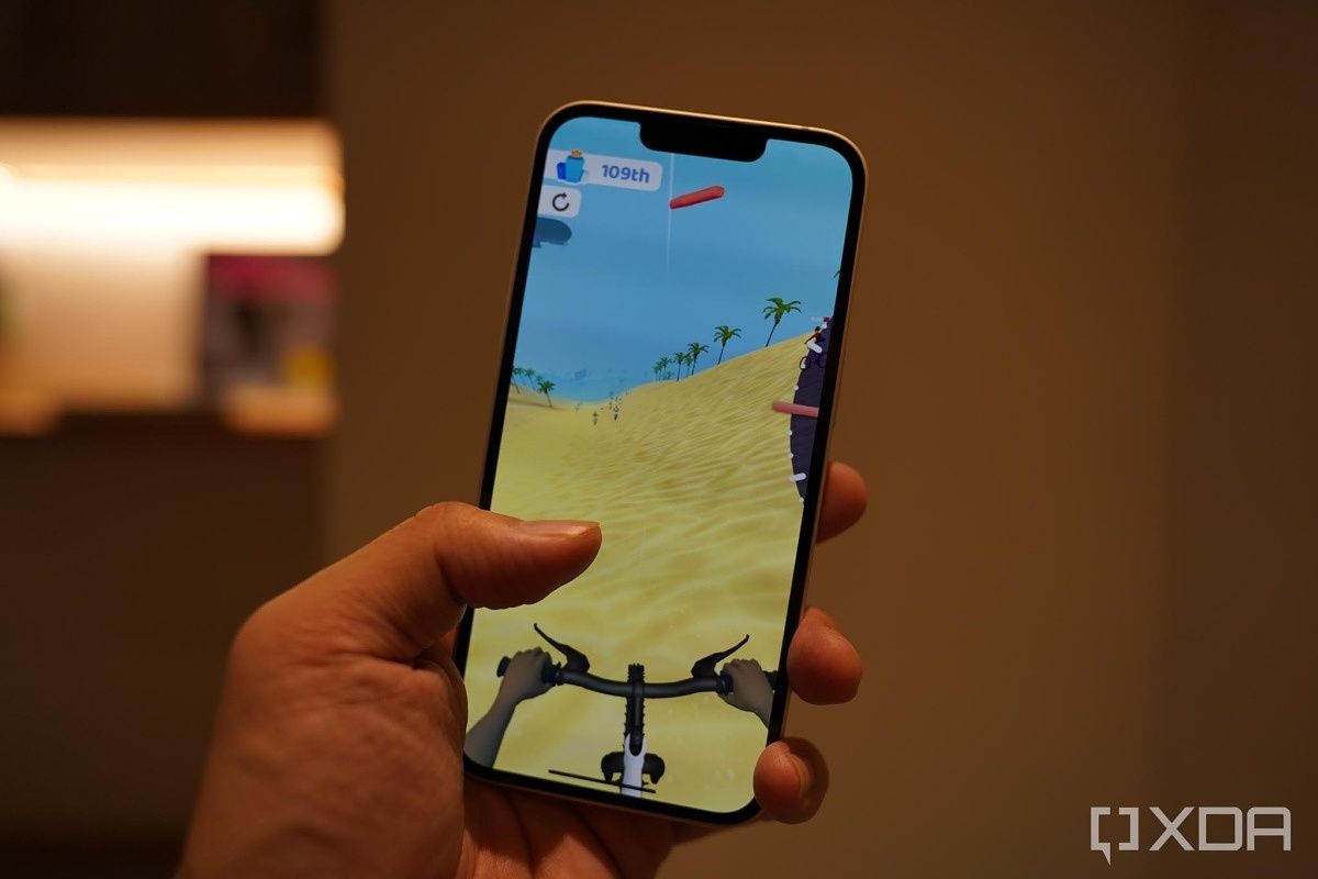 iPhone 13 playing video