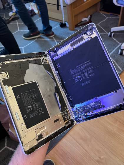 Surface Neo inside when in book mode