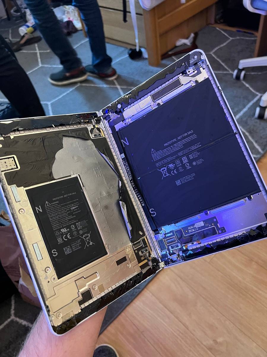 Surface Neo inside when in book mode