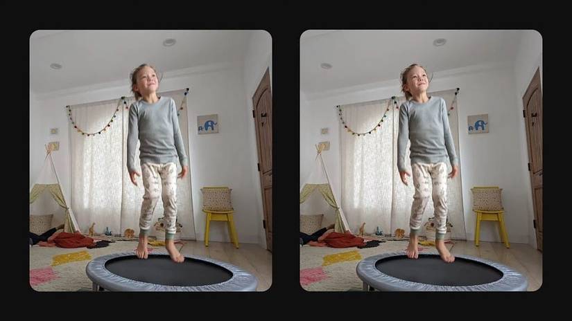 Face Unblur capturing two images
