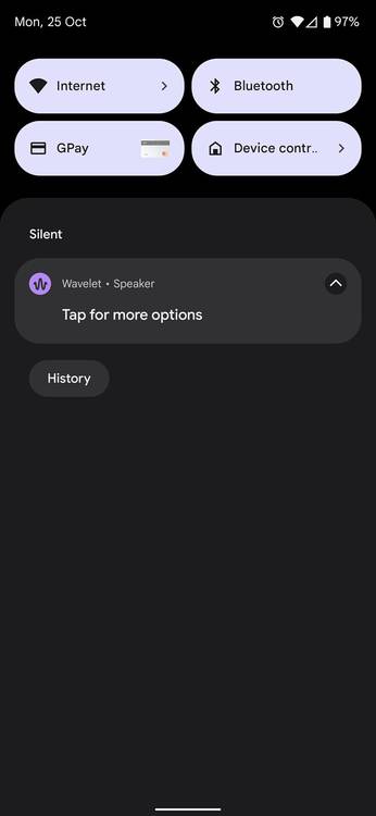 Google Pixel 6 Pro quick settings