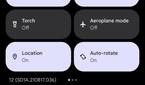 Google Pixel 6 Pro quick settings buttons