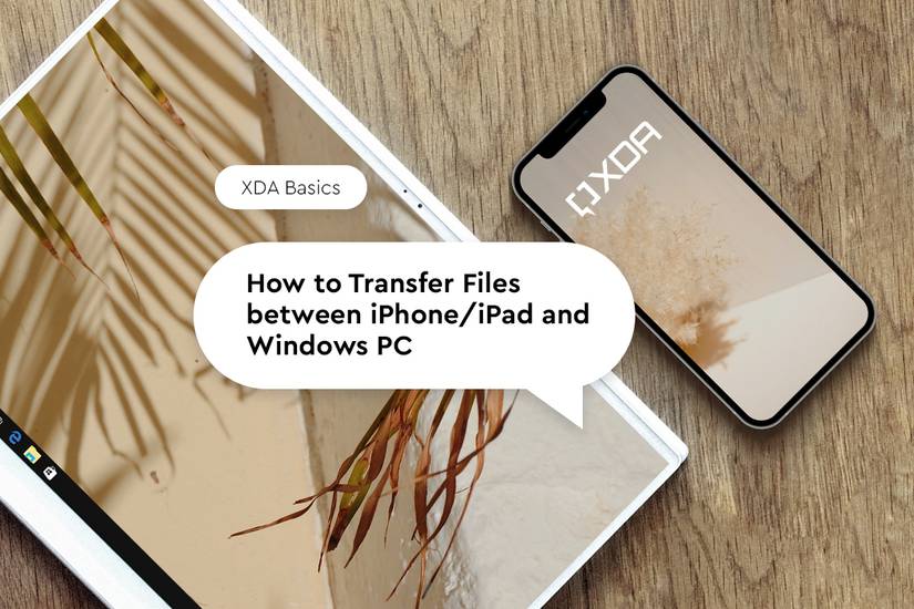 showing how to transfer files between iPhone and Windows