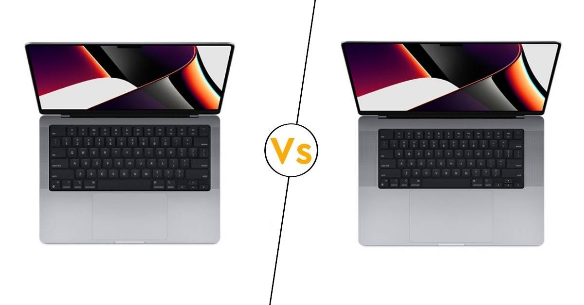 Apple MacBook Pro 14 inch vs MacBook Pro 16 inch