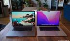 2019 MacBook Pro (left); 2021 MacBook Pro (right).
