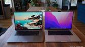 2019 MacBook Pro (left); 2021 MacBook Pro (right).