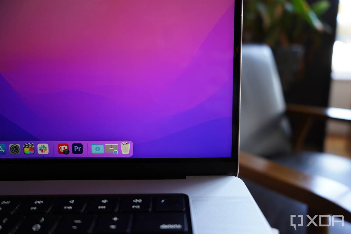 The 2021 MacBook Pro's display corner