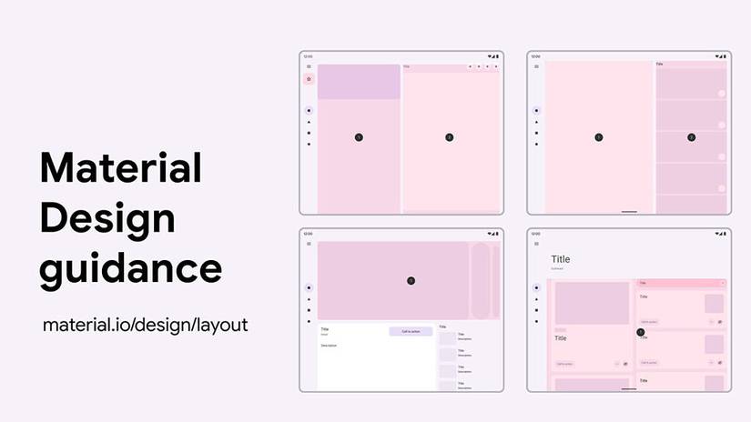 Material Design guidance for large screen devices featured