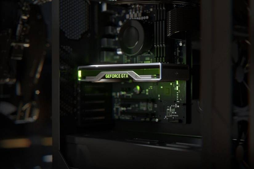 A GeForce GTX GPU attached to a PC 