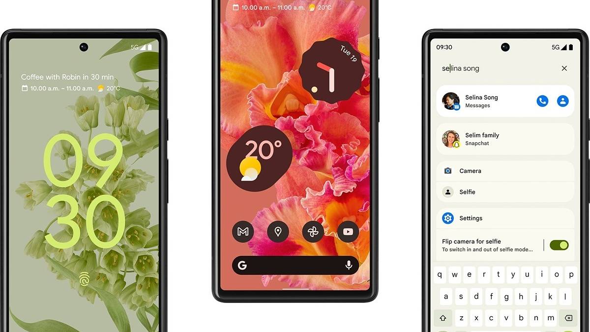 Pixel 6 Android 12 leaked image