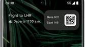 Live Space widget with Flight Card