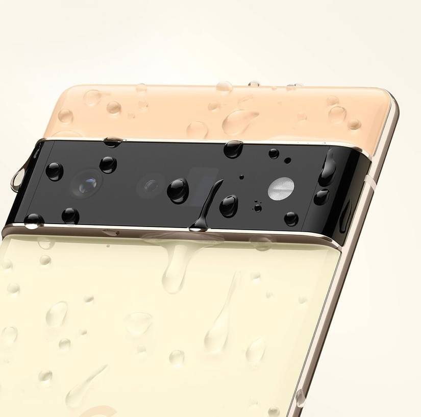 Pixel 6 and 6 Pro with water droplets leaked image