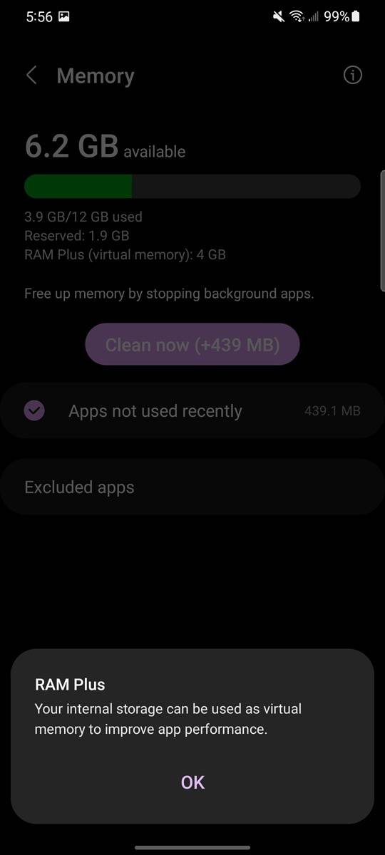 virtual ram part 1 one ui 4