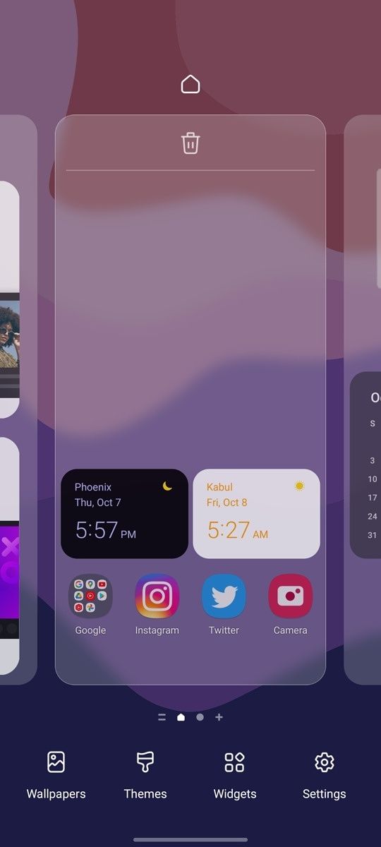 wallpaper option on one ui 4