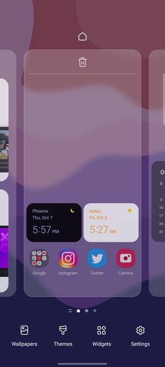 wallpaper option on one ui 4